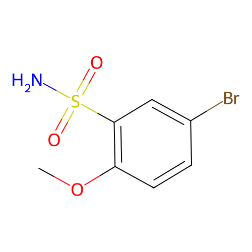 5-Bromo-2-methoxybenzenesulphonamide structure