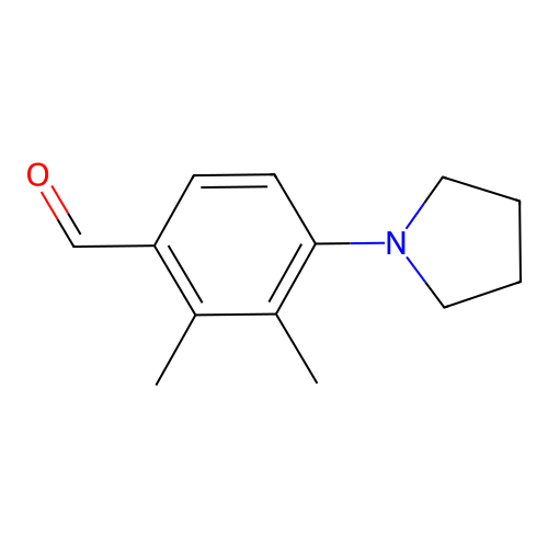 2,3-Dimethyl-4-(pyrrolidin-1-yl)benzaldehyde structure