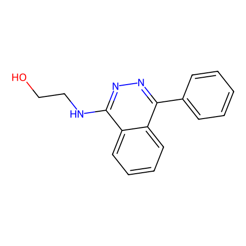 2-[(4-Phenylphthalazin-1-yl)amino]ethanol structure