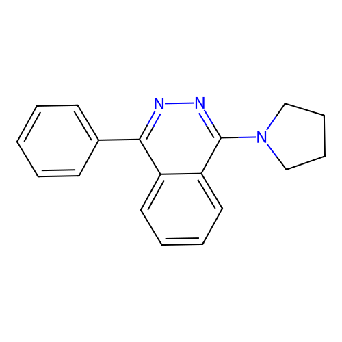 1-Phenyl-4-pyrrolidin-1-ylphthalazine structure