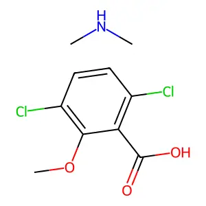 麦草畏二甲胺盐 structure