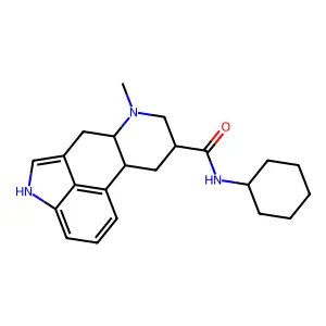 N-Cyclohexyl-6-methylergoline-8-carboxamide structure