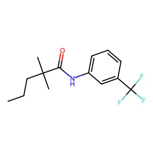 3'-Trifluoromethyl-2,2-dimethylvaleranilide structure