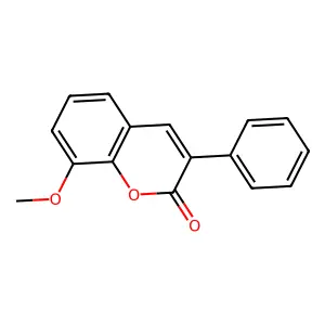 8-methoxy-3-phenyl-2H-chromen-2-one structure