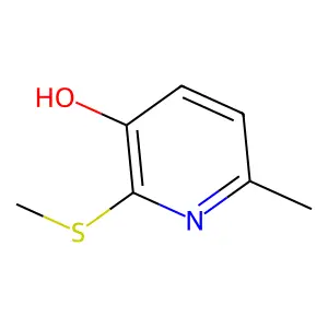 3-Pyridinol, 6-methyl-2-(methylthio)- structure