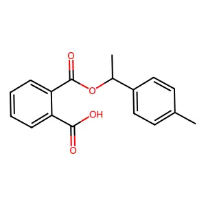 Mono(P-alpha-dimethylbenzyl) phthalate structure