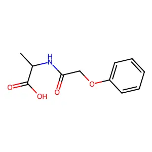 2-(2-Phenoxyacetamido)propanoic acid structure