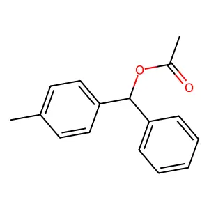 Benzenemethanol, 4-methyl-alpha-phenyl-, 1-acetate structure