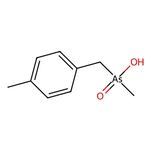Methyl-[(4-methylphenyl)methyl]arsinic acid structure