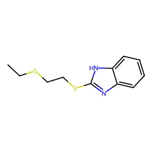 Benzimidazole, 2-(2-(ethylthio)ethylthio)- structure