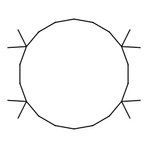1,1,4,4,10,10,13,13-Octamethyl-cyclooctadecane structure