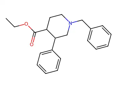 Ethyl 1-benzyl-3-phenylpiperidine-4-carboxylate structure