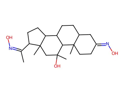 (8S,9S,10S,13S,14S,17S)-3-hydroxyimino-17-(N-hydroxy-C-methy structure