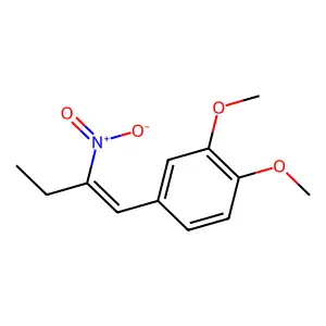 1,2-Dimethoxy-4-[2-nitrobut-1-enyl]benzene structure