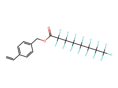 4-Vinylbenzyl perfluorooctanoate structure
