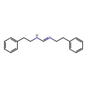 N,N'-Bis(2-phenylethyl)methanimidamide structure