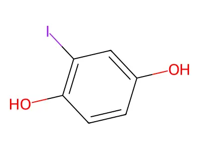 2-Iodo-1,4-benzenediol structure