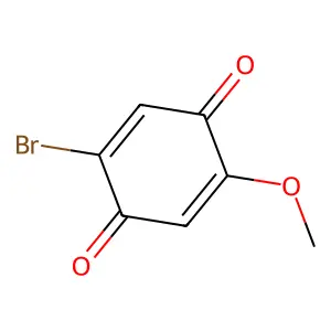 2-Bromo-5-methoxycyclohexa-2,5-diene-1,4-dione structure