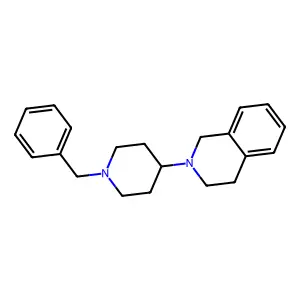 2-(1-benzylpiperidin-4-yl)-3,4-dihydro-1H-isoquinoline structure