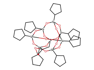 PSS-Glycidyl-Heptacyclopentyl substituted structure