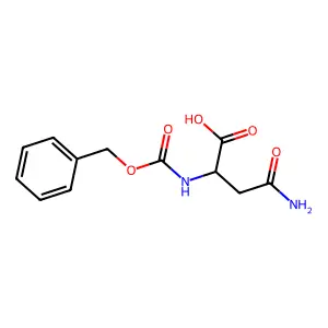 Benzyloxycarbonyl-asparagine structure