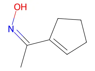 N-[1-(环戊烯-1-基)亚乙基]羟胺 structure