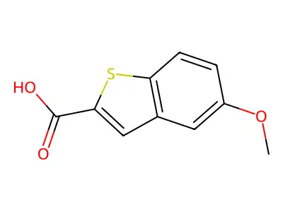5-Methoxy-1-benzothiophene-2-carboxylic acid structure