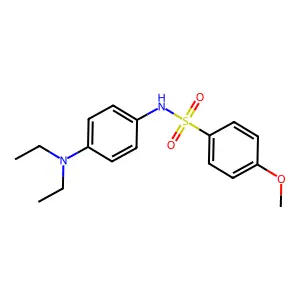 N-[4-(diethylamino)phenyl]-4-methoxybenzenesulfonamide structure