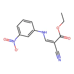 Ethyl 2-cyano-3-(3-nitroanilino)prop-2-enoate structure