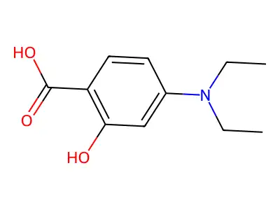 4-(二乙氨基)-2-羟基苯甲酸 structure
