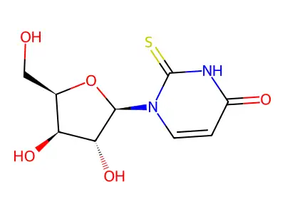 1-(b-D-Xylofuranosyl)-2-thiouracil structure