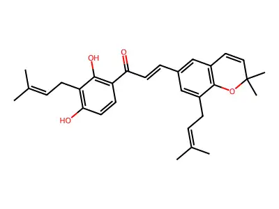 Sophoradochromene structure