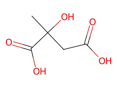 (2S)-2-hydroxy-2-methylbutanedioate structure