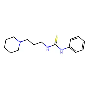 1-Phenyl-3-(3-piperidin-1-ylpropyl)thiourea structure
