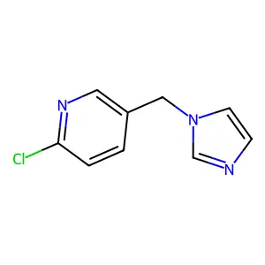 2-chloro-5-(1H-imidazol-1-ylmethyl)pyridine structure