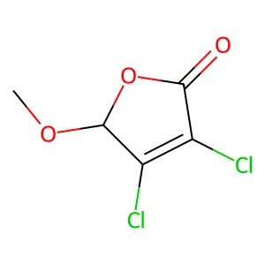 3,4-Dichloro-5-methoxy-2(5H)-furanone structure