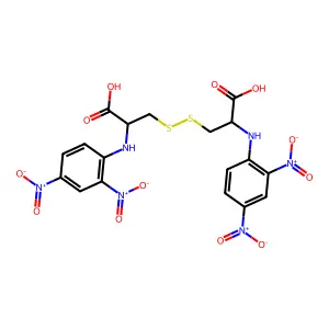 N,N-di-dinitrophenyl-L-cystine structure
