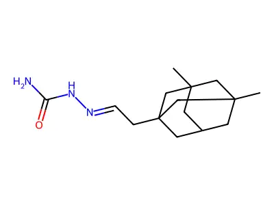 Hydrazinecarboxamide,2-[2-(3,5-dimethyltricyclo[3.3.1.13,7]dec-1-yl)ethylidene]- structure