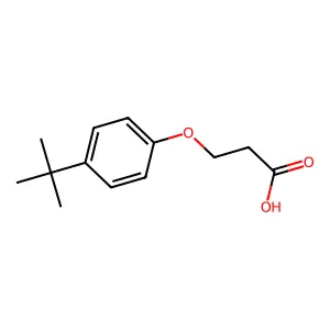 3-(4-tert-butylphenoxy)propanoic Acid structure