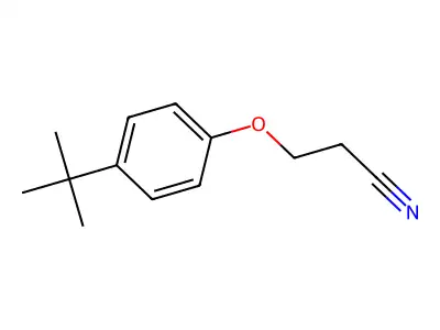 3-(4-叔丁基苯氧基)丙烷腈 structure