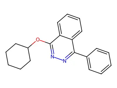 1-(Cyclohexyloxy)-4-phenylphthalazine structure