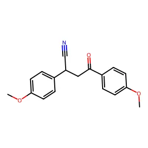 2,4-Bis(4-methoxyphenyl)-4-oxobutanenitrile structure