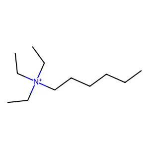 Triethyl-n-hexylammonium structure