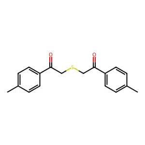 Bis(4-methylphenacyl) sulfide structure
