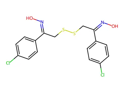 Acetophenone,2,2-dithiobis[4-chloro-, dioxime (8ci) structure