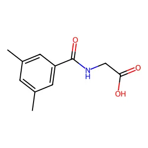 N-(3,5-Dimethylbenzoyl)glycine structure