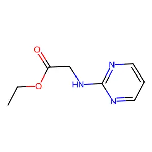 Ethyl 2-[(pyrimidin-2-yl)amino]acetate structure