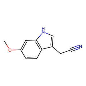 2-(6-methoxy-1H-indol-3-yl)acetonitrile structure