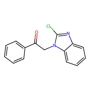 2-(2-chloro-1H-1,3-benzodiazol-1-yl)-1-phenylethan-1-one structure