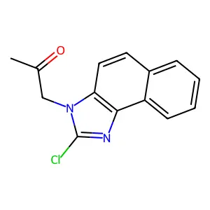 1-(2-Chloro-3H-naphth[1,2-d]imidazol-3-yl)-2-propanone structure